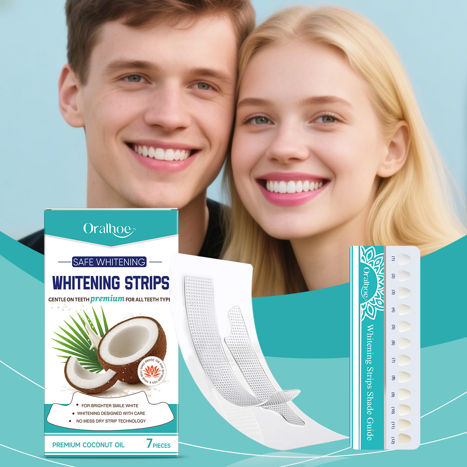 Teeth Whitening Naturally - Teeth Whitening Strip Dental Brighten Remove