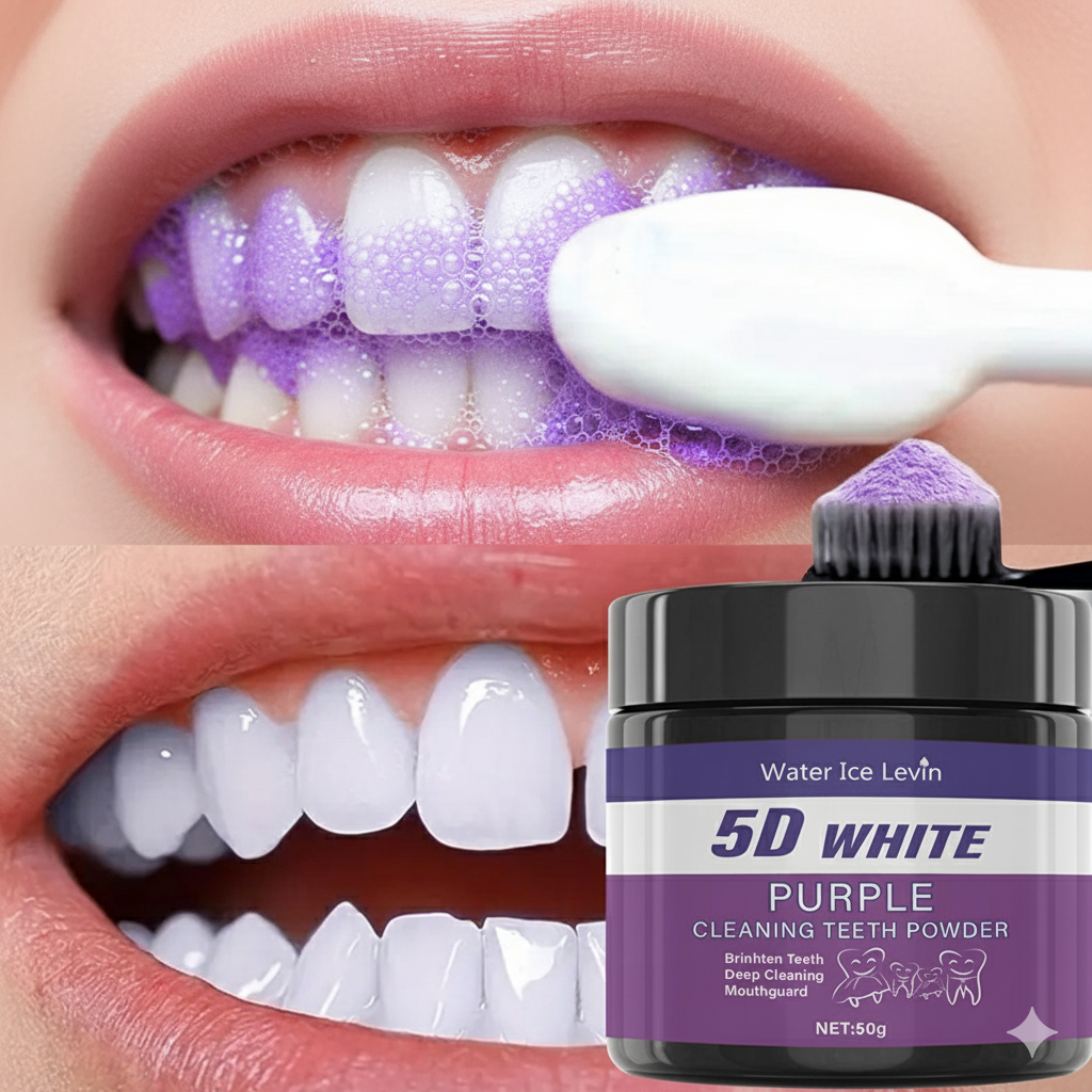 Teeth Whitening Filter - Purple Teeth Whitening Powder - Charcoal