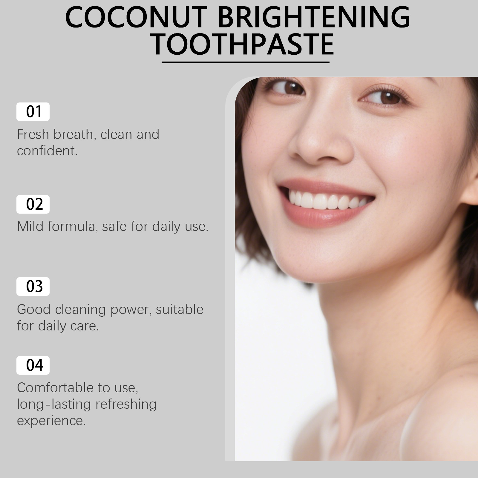 Oralhoe Coconut Toothpaste wit - Teeth Whitening Naturally ulasan dan harga