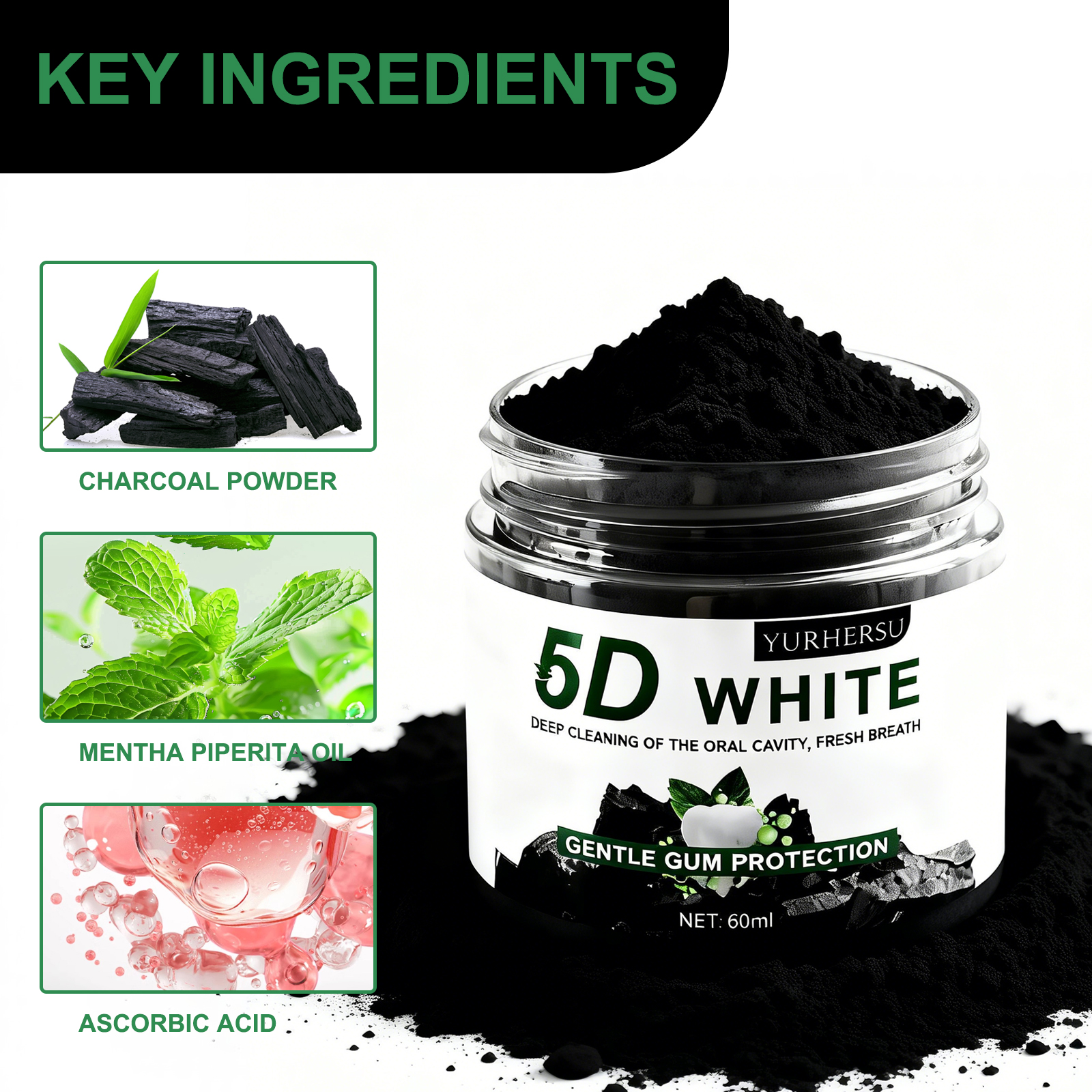 Bamboo Charcoal Teeth Whitenin - Teeth Whitening Filter ulasan dan harga
