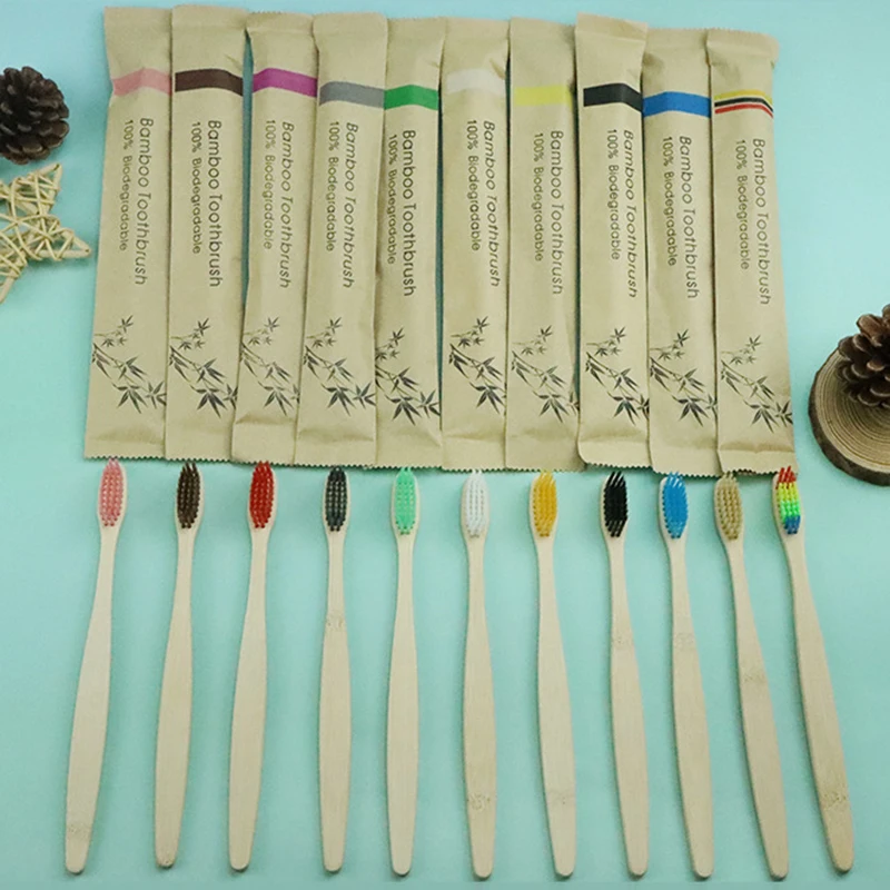 10pcs Colorful Natural Bamboo  - Teeth Whitening Naturally ulasan dan harga