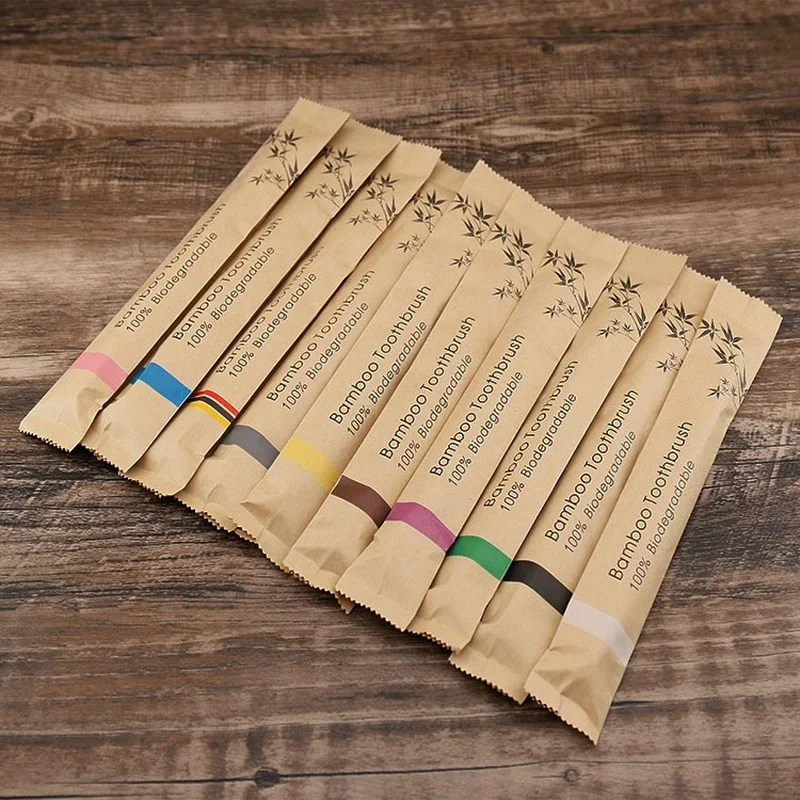 10pcs Colorful Natural Bamboo  - Teeth Whitening Naturally ulasan dan harga