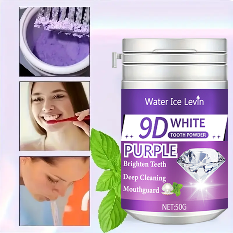 9D White Purple Toothpowder. B - Teeth Whitening Singapore ulasan dan harga