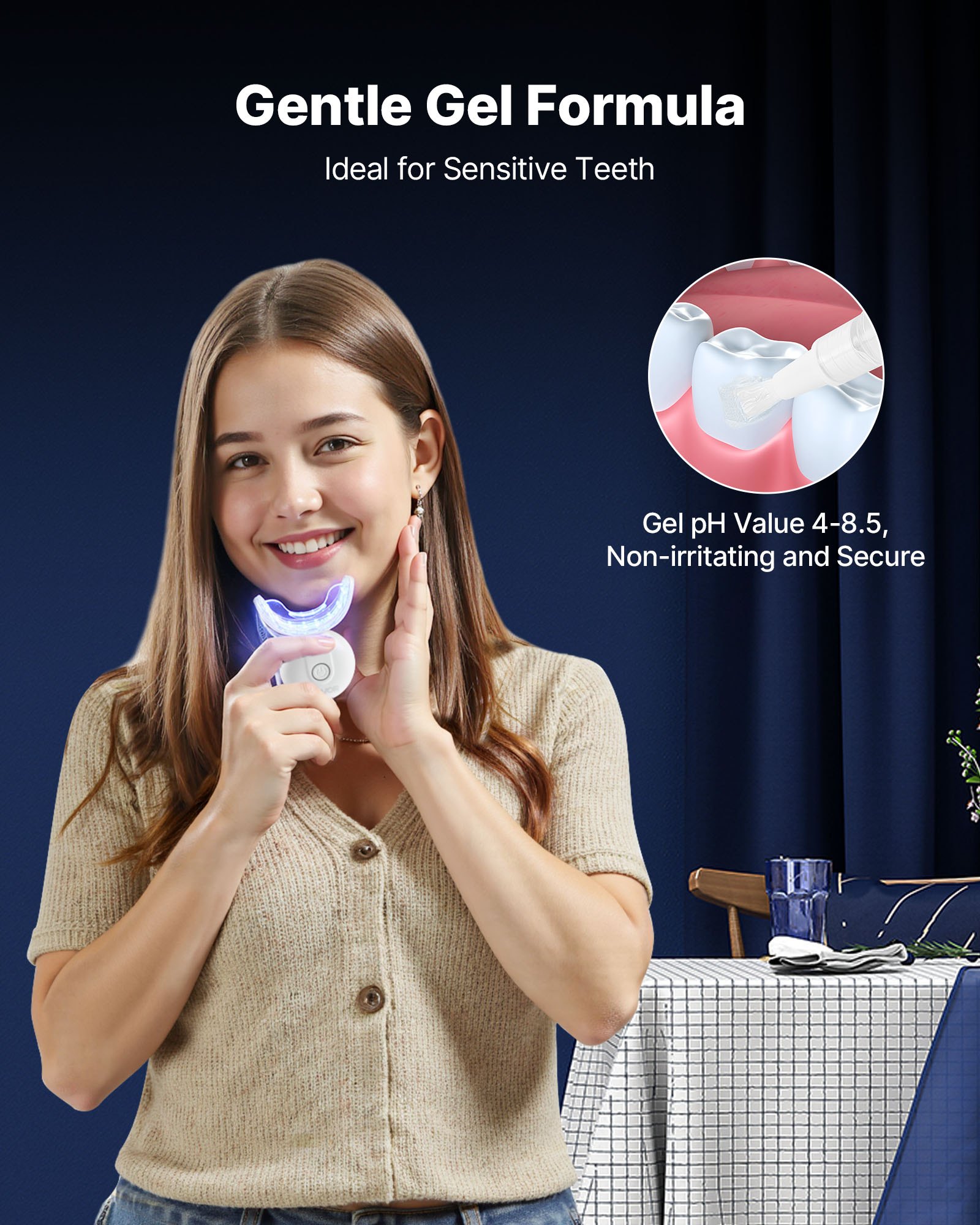 Teeth Whitening Kit With LED L - Teeth Whitening Gel Syringes ulasan dan harga