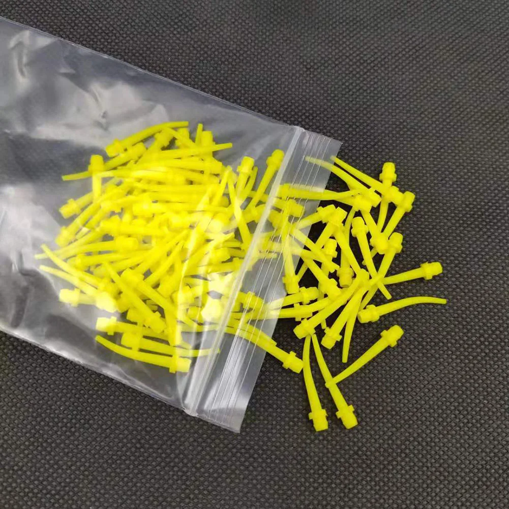 100Pcs/pack Dental Mixing Nozz - Teeth Whitening Gel Syringes ulasan dan harga