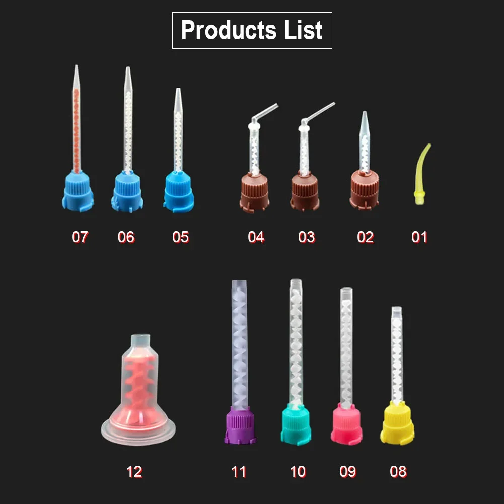 100Pcs/pack Dental Mixing Nozz - Teeth Whitening Gel Syringes ulasan dan harga
