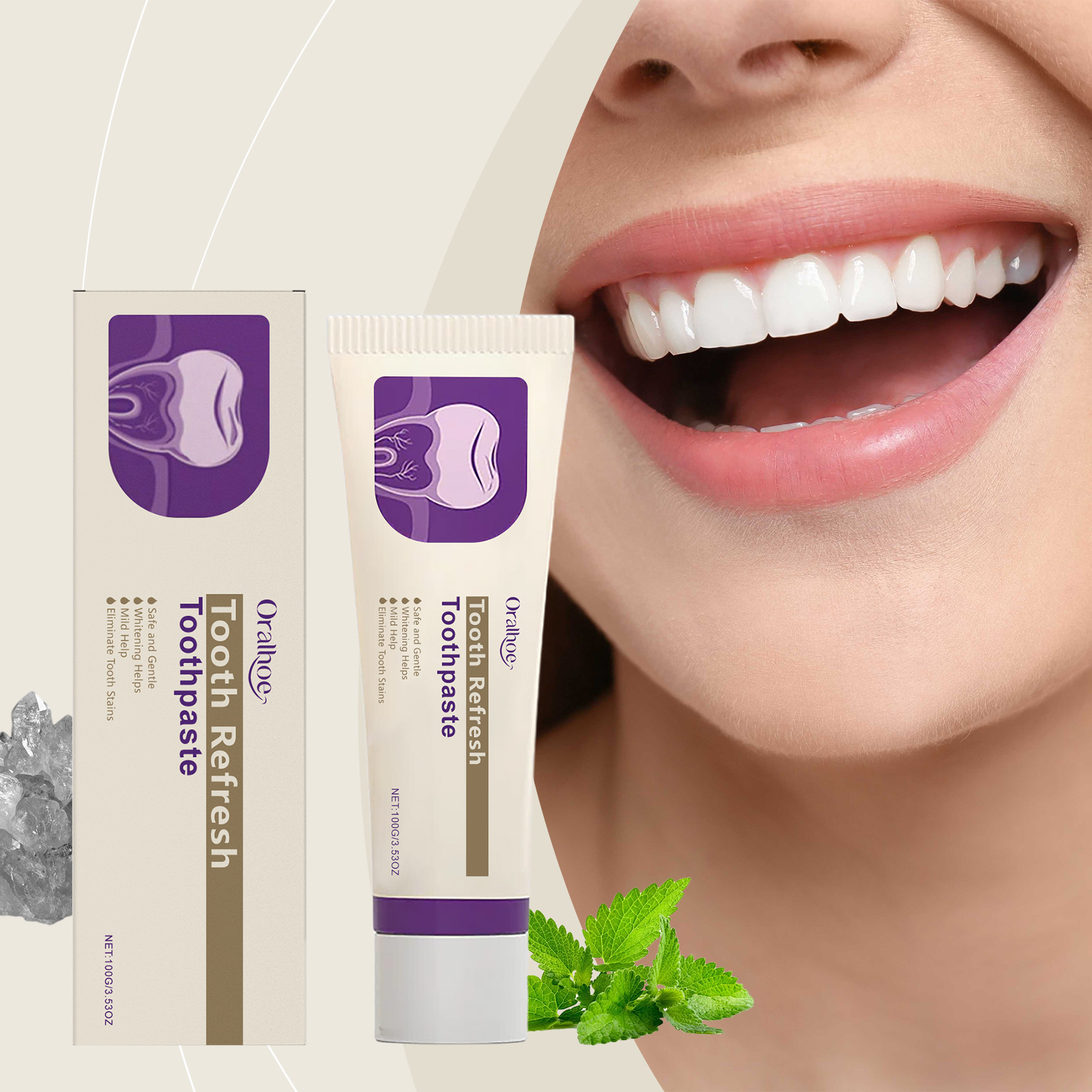 Teeth Refresh Toothpaste White - Teeth Whitening Naturally ulasan dan harga