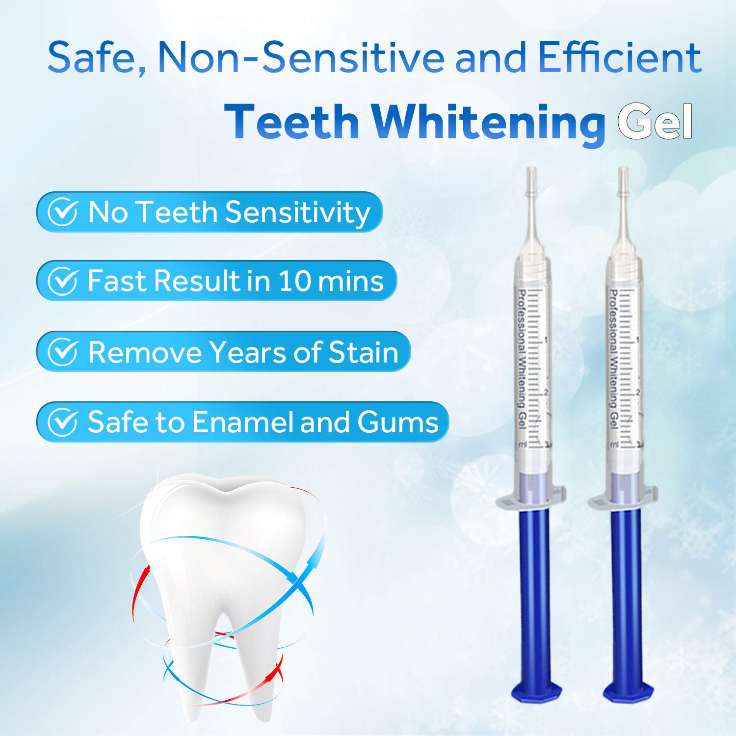 Teeth Whitening Gel Refill Syr - Teeth Whitening Gel Syringes ulasan dan harga