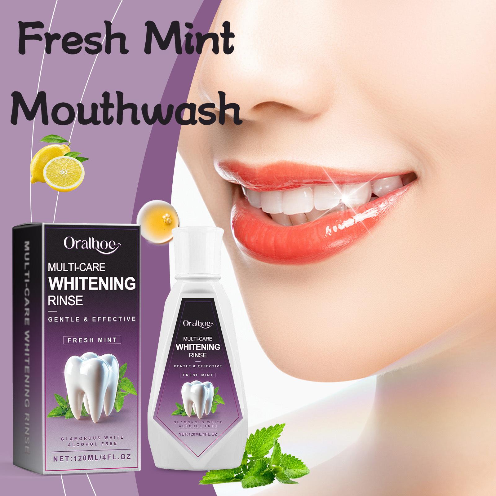 Oralhoe 120ml Fresh Mint Mouth - Teeth Whitening Naturally ulasan dan harga