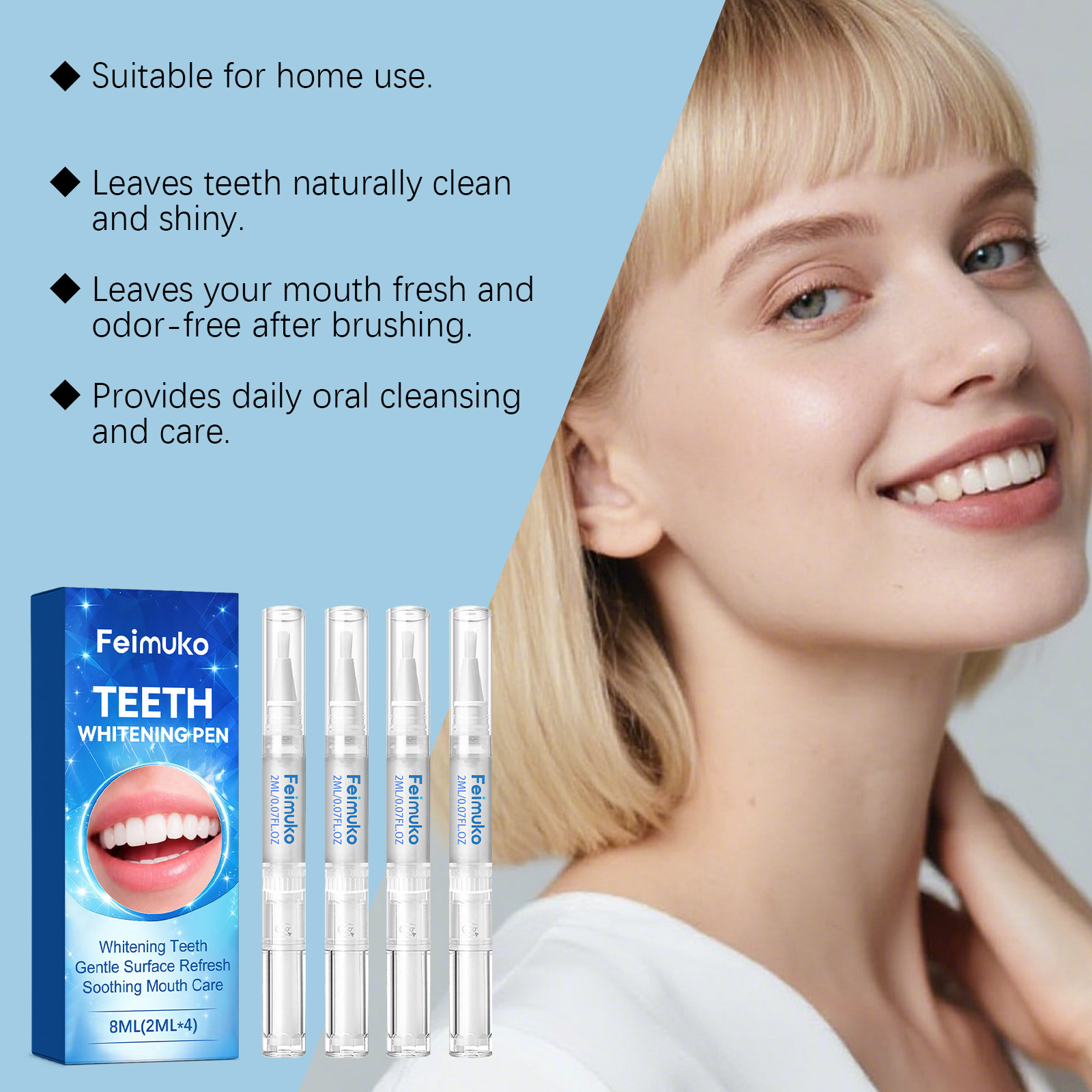Feimuko 8ml Teeth Gel Pen Gent - Teeth Whitening Singapore ulasan dan harga