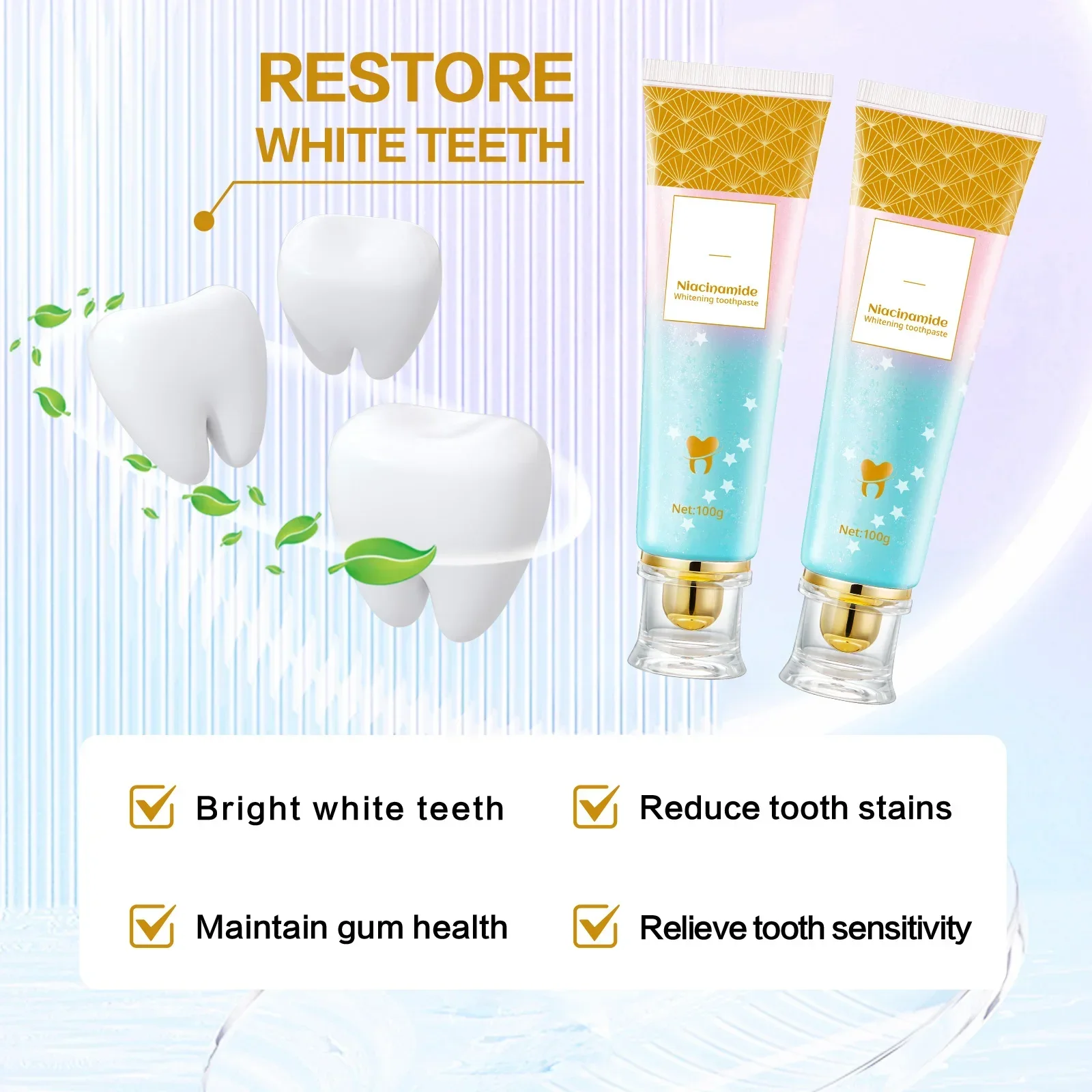 100g Whitening Toothpaste Refr - Teeth Whitening Naturally ulasan dan harga