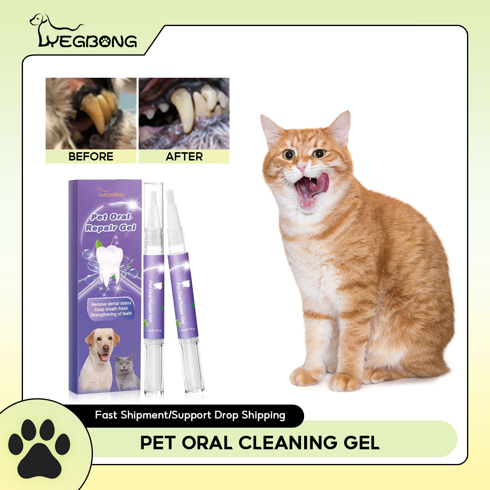 Pet Oral Repair Gel Puppy Tart - Teeth Whitening Singapore ulasan dan harga