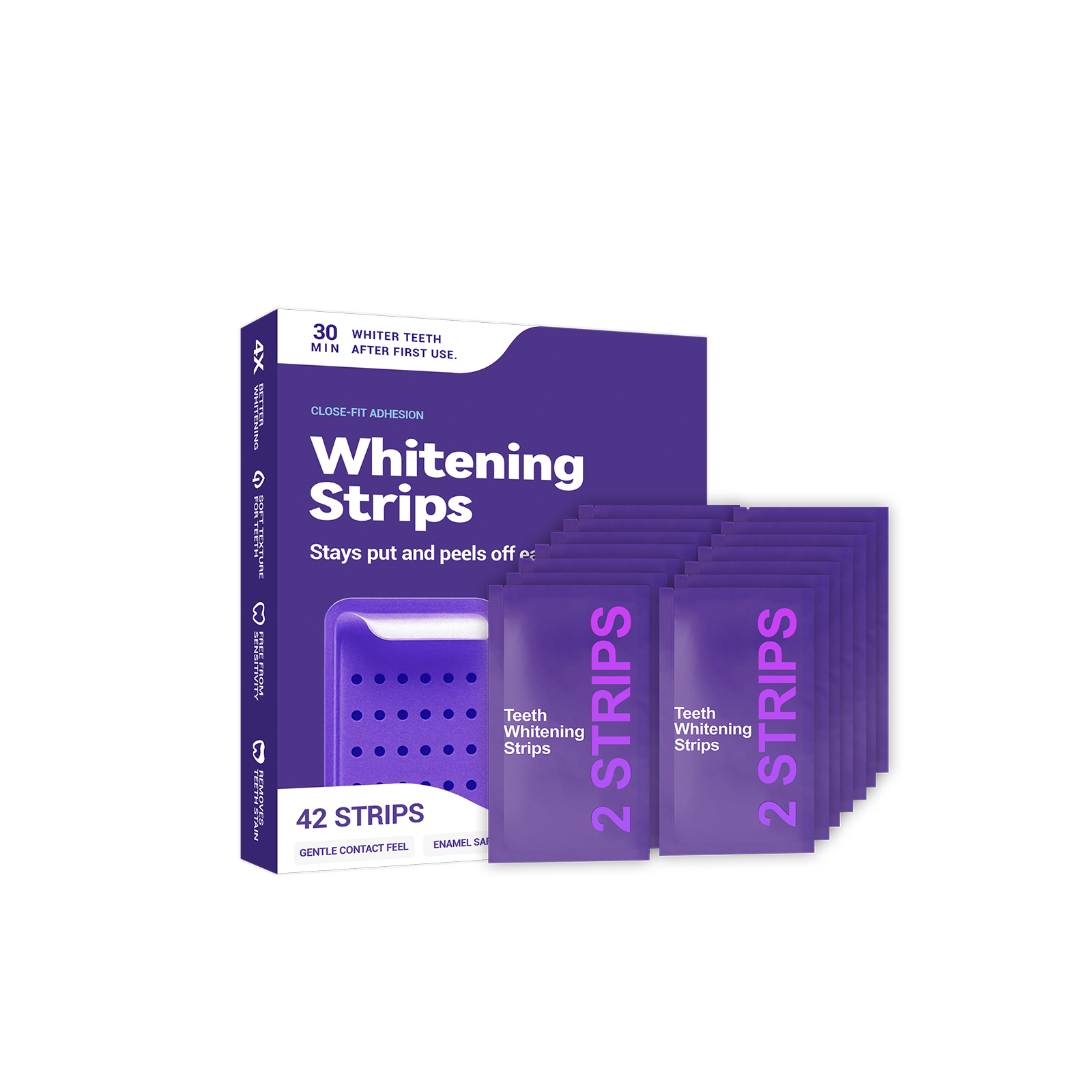 Purple Teeth Whitening Strips  - Teeth Whitening Naturally ulasan dan harga