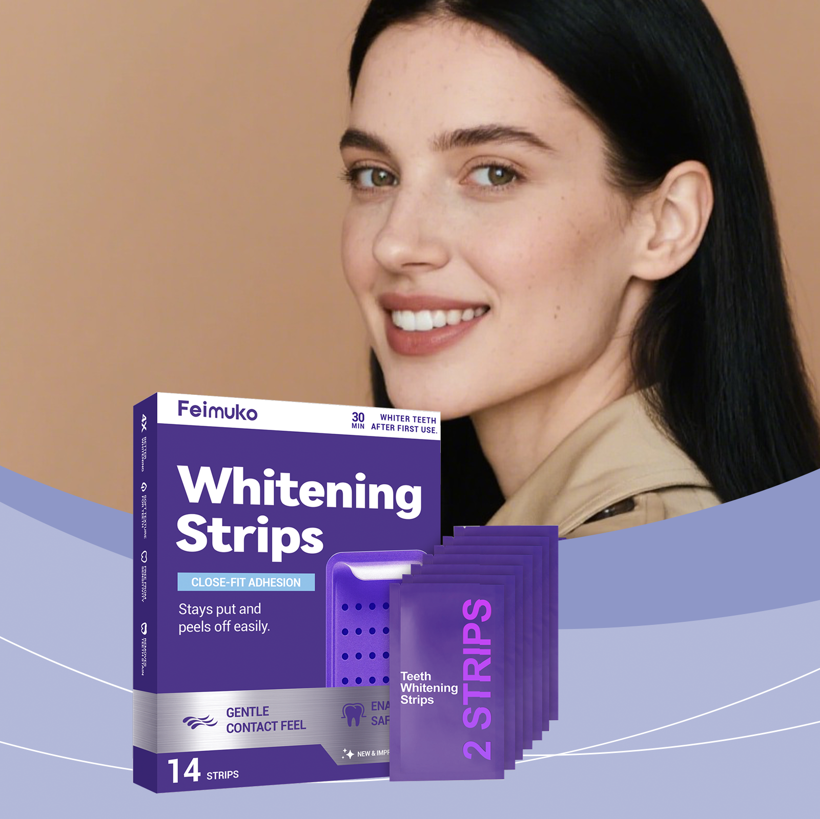 Purple Teeth Whitening Strips  - Teeth Whitening Naturally ulasan dan harga