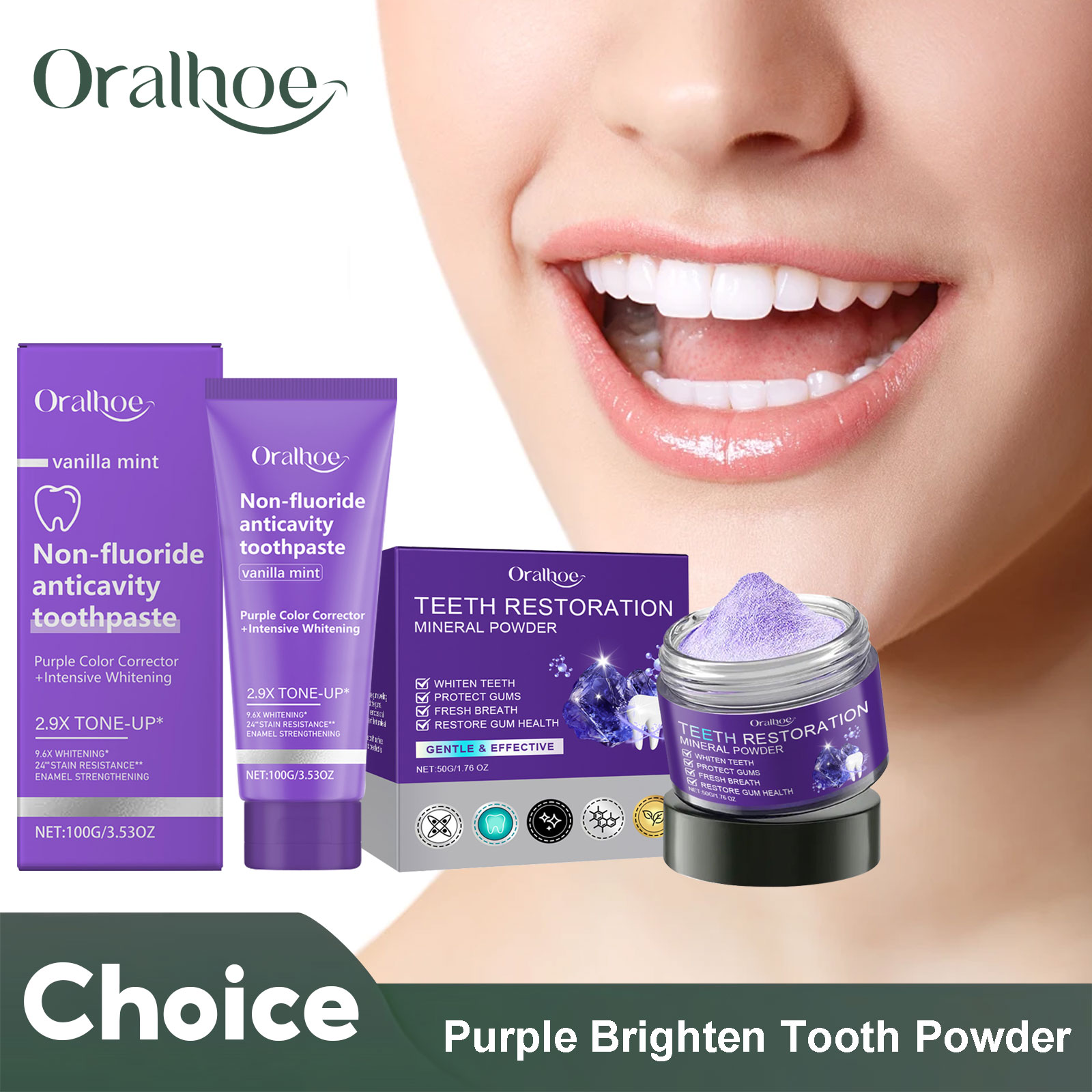 Teeth Restoration Mineral Powd - Teeth Whitening China ulasan dan harga