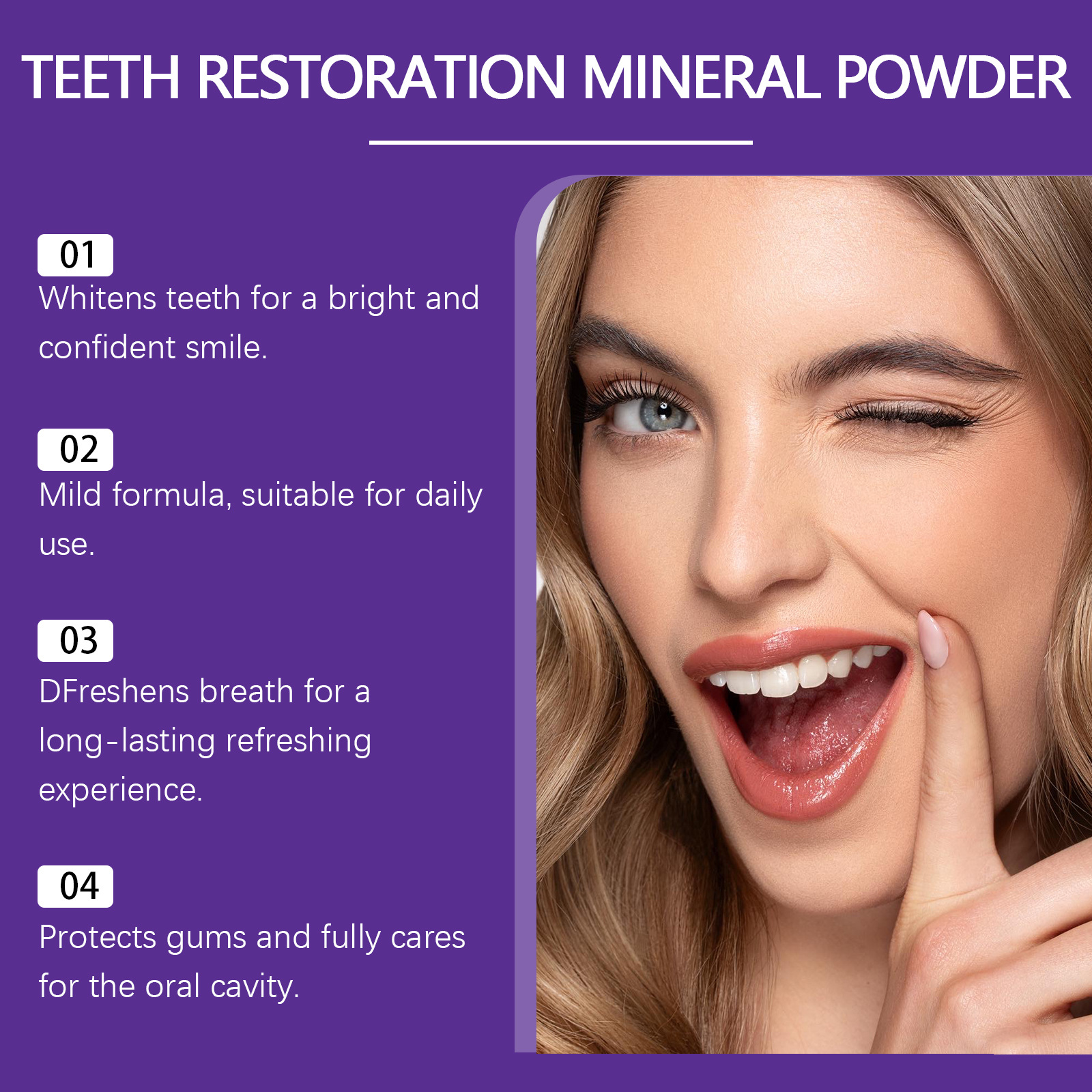 Teeth Restoration Mineral Powd - Teeth Whitening China ulasan dan harga