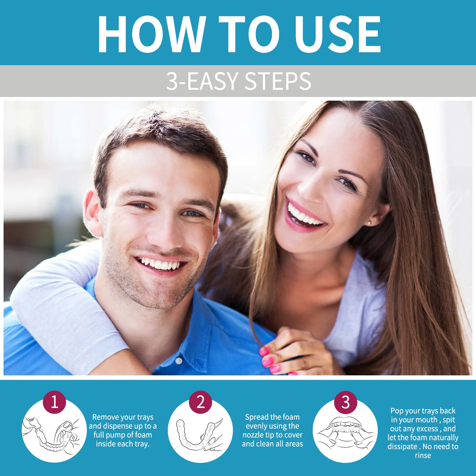Aligner Denture Cleaner Foam D - Teeth Whitening Naturally ulasan dan harga