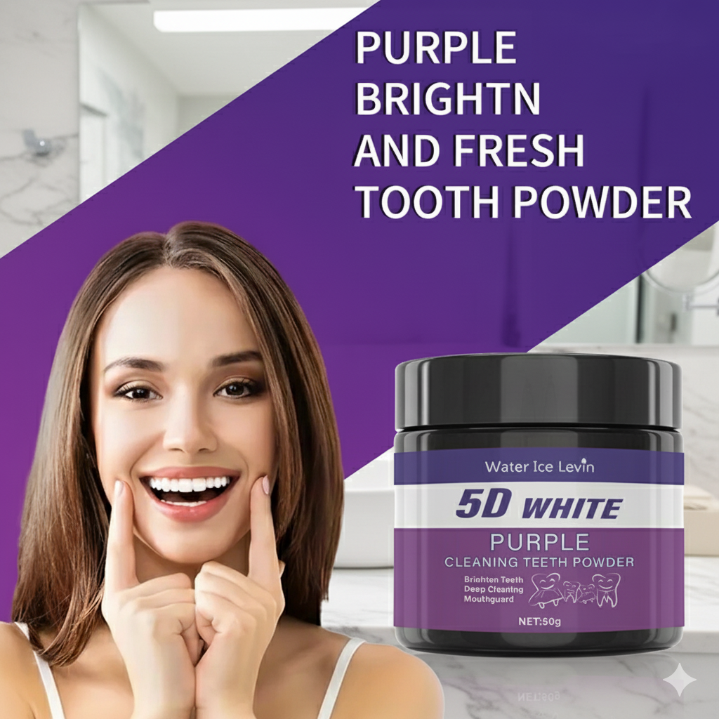 Purple Teeth Whitening Powder  - Teeth Whitening Filter ulasan dan harga