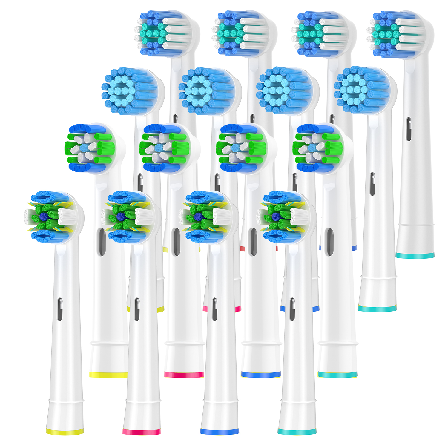 16Pack toothbrush Head Compati - Teeth Whitening Machine Professional ulasan dan harga