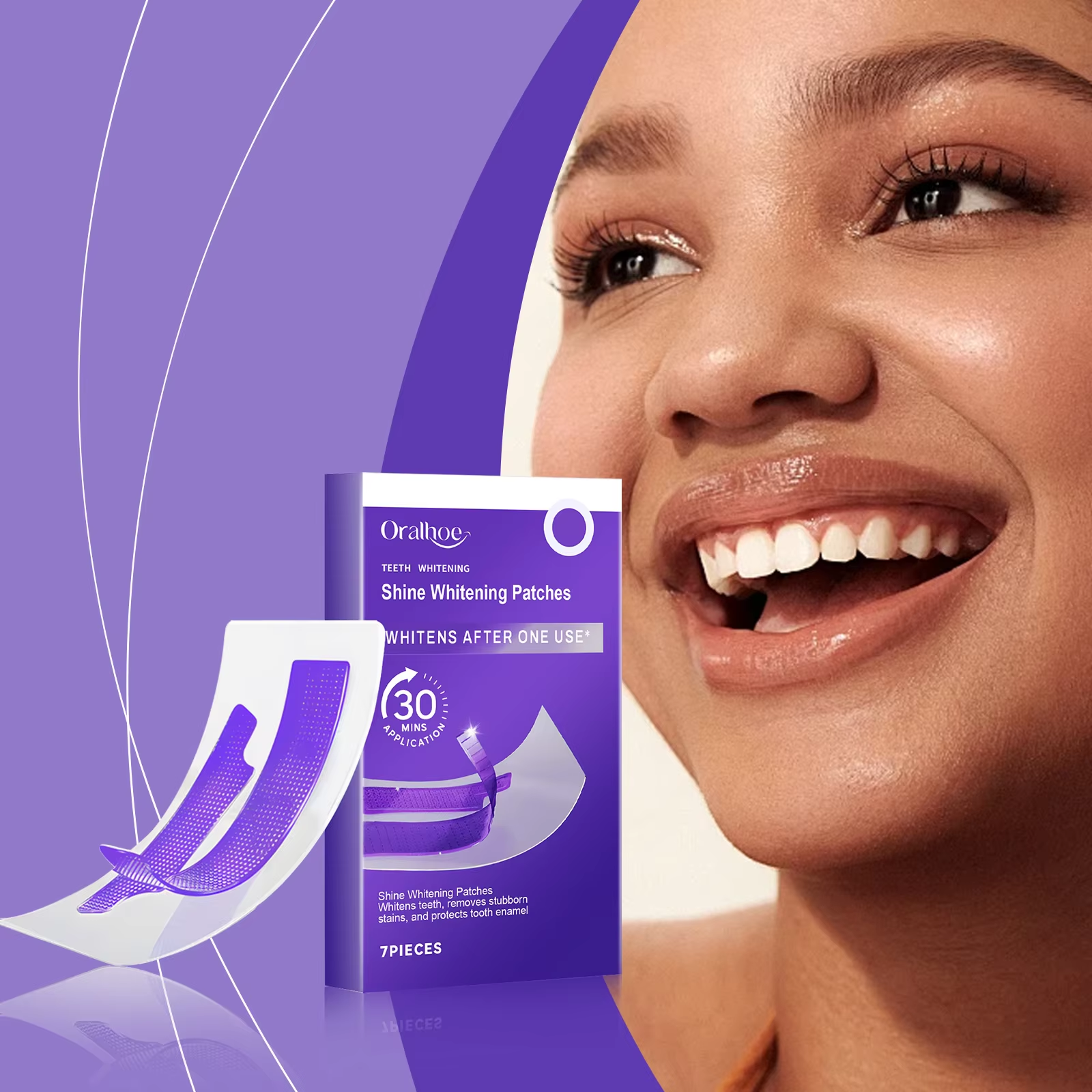 Purple Teeth Whitening Strips  - Teeth Whitening Naturally ulasan dan harga