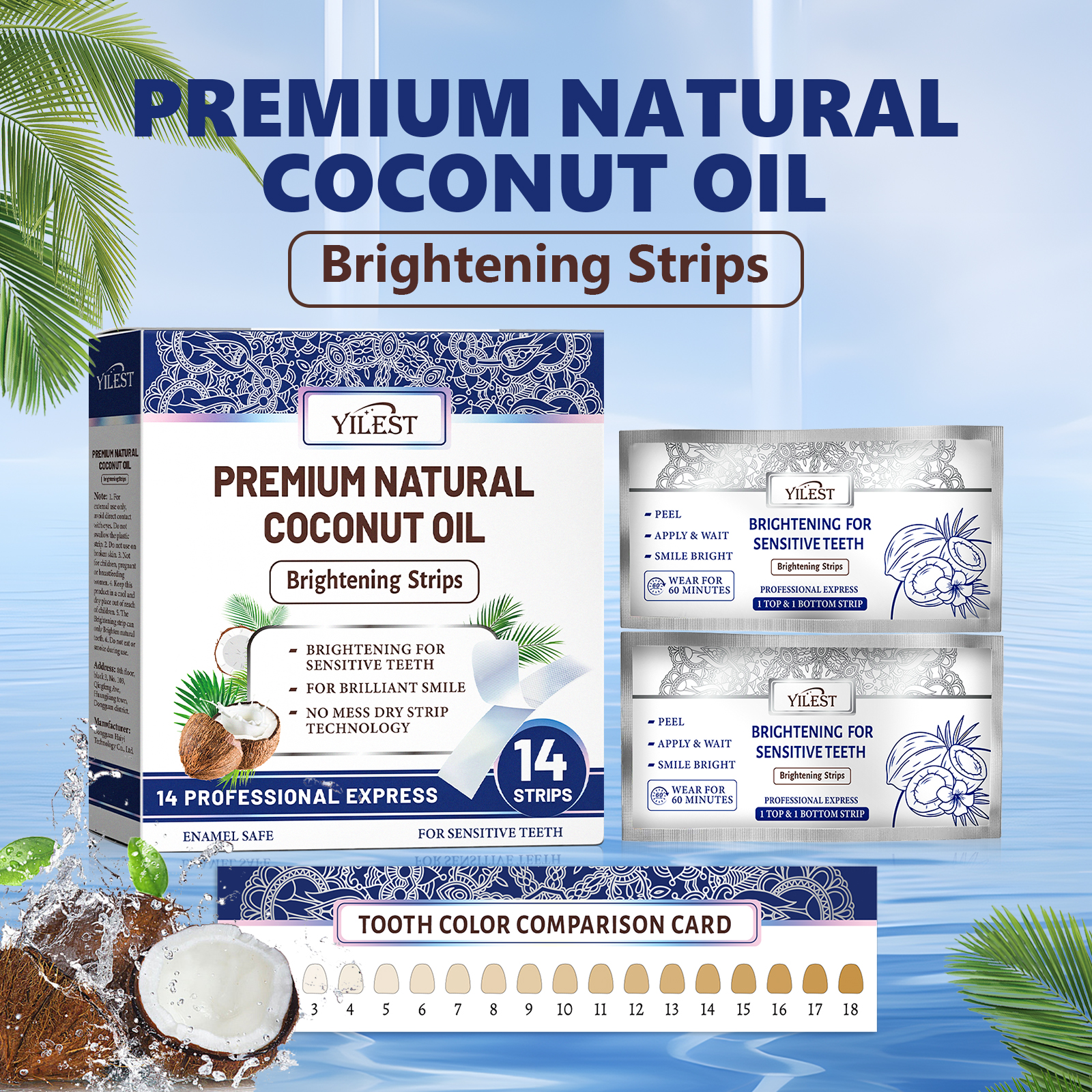 Teeth Whitening Strips 14pcs C - Teeth Whitening Naturally ulasan dan harga