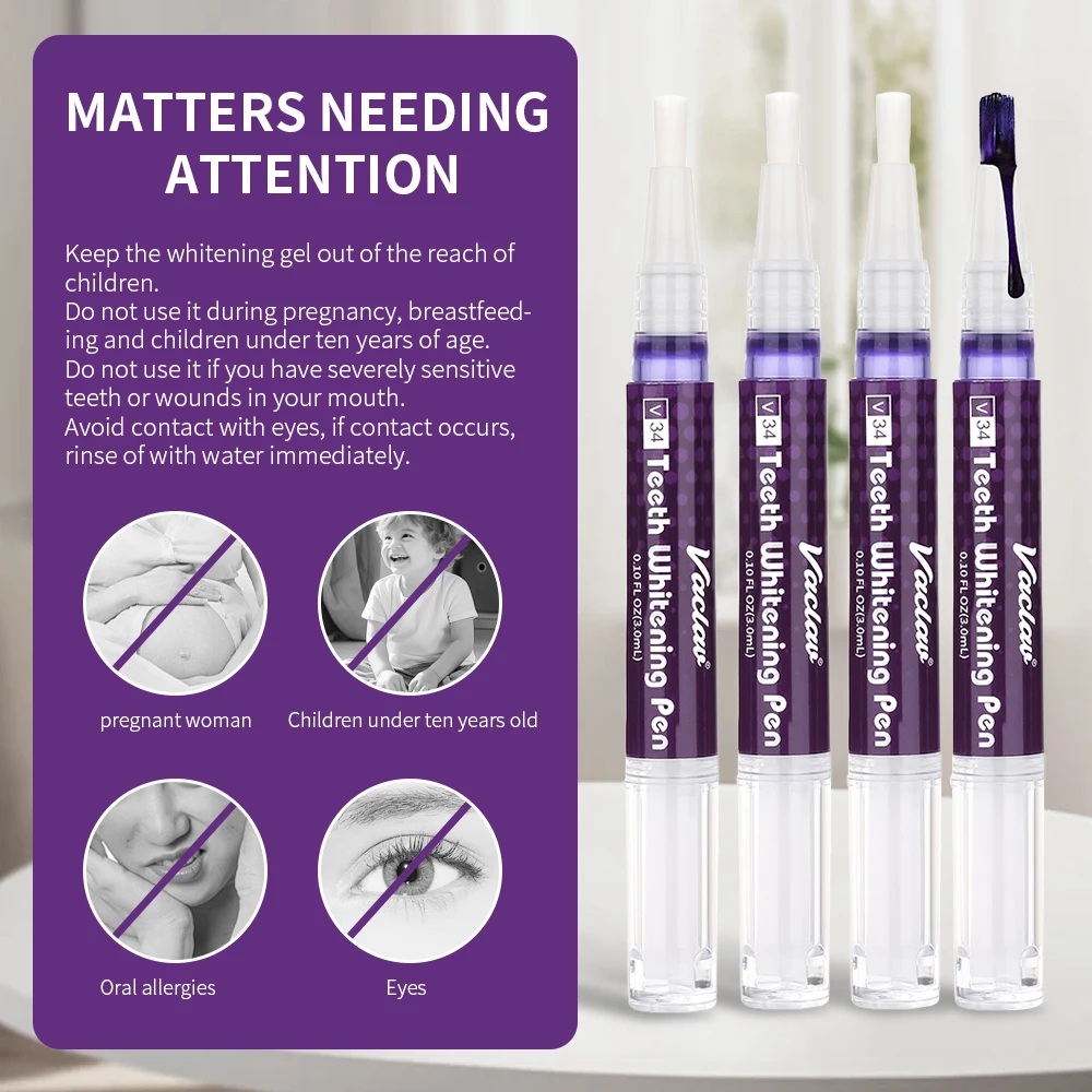 Vaclav V34 Purple teeth whiten - Teeth Whitening Singapore ulasan dan harga