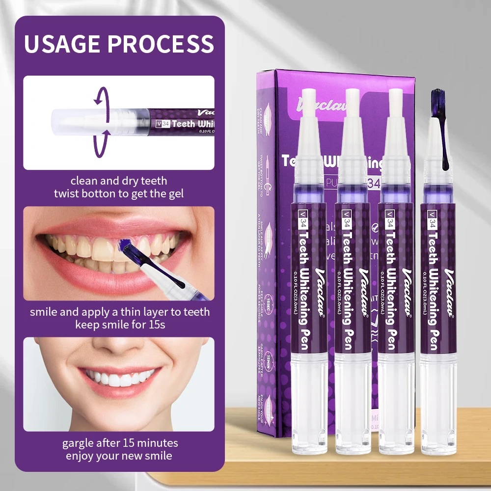 Vaclav V34 Purple teeth whiten - Teeth Whitening Singapore ulasan dan harga