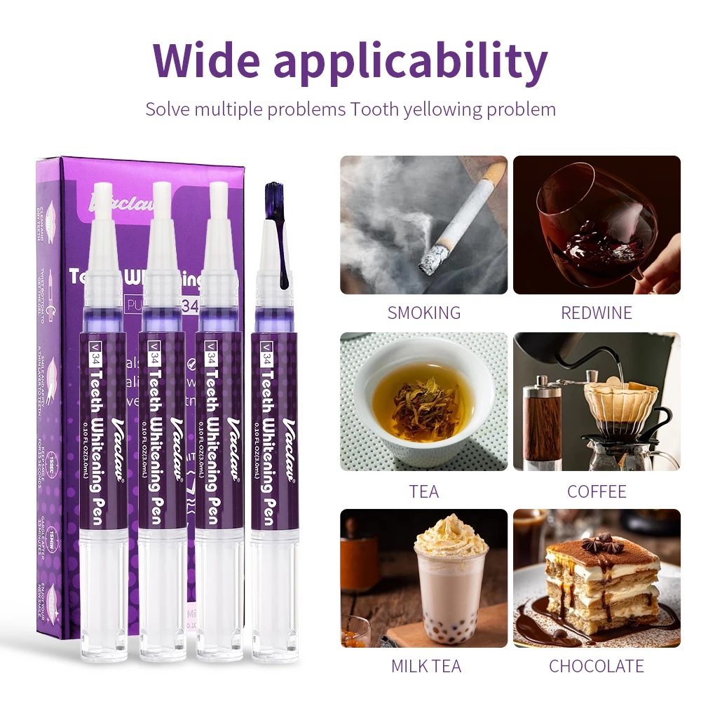 Vaclav V34 Purple teeth whiten - Teeth Whitening Singapore ulasan dan harga